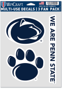 Penn State Nittany Lions Triple Pack Auto Decal - Blue