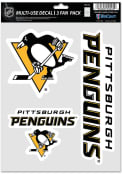Pittsburgh Penguins Triple Pack Auto Decal - Black