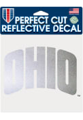 Ohio Bobcats 6x6 Reflective Auto Decal - Silver
