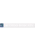 Ohio Bobcats 2x17 Perfect Cut Auto Strip - White