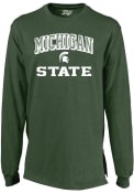 Michigan State Spartans Womens Gocup Side Zip T-Shirt - Green