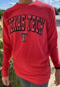Texas Tech Red Raiders Womens Gocup Side Zip T-Shirt - Red