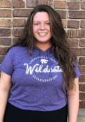 K-State Wildcats Womens Clear Coat Hood T-Shirt - Purple