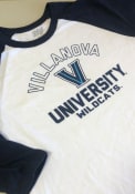 Villanova Wildcats Womens Hadley 3/4 Raglan Crew Neck T-Shirt - White