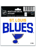 St Louis Blues 3x4 Multi Use Auto Decal - Blue