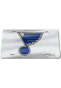St Louis Blues Team Logo Silver Car Accessory License Plate