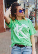 Kansas City Heather Green KC Monogram Short Sleeve T Shirt