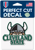 Cleveland State Vikings 4x4 Auto Decal - Green