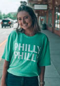 Philadelphia Heather Green Philly Philly Short Sleeve T Shirt