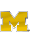 Michigan Wolverines Auto Badge Car Emblem - Navy Blue