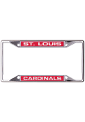 St Louis Cardinals Metallic Inlaid License Frame