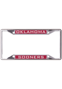 Oklahoma Sooners Metallic Inlaid License Frame