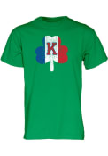Kansas Jayhawks Clover Flag T Shirt - Green