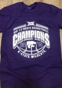 K-State Wildcats 2019 Big 12 Champions T Shirt - Purple