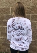 Wichita Women's Amethyst Tie Dye Wordmark Long Sleeve T Shirt