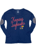 Kansas Jayhawks Womens Blue Endora T-Shirt