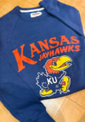 Kansas Jayhawks Charlie Hustle Pennant Fashion Sweatshirt - Blue