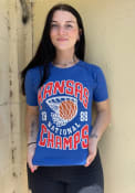 Kansas Jayhawks Charlie Hustle 1988 National Champs Fashion T Shirt - Blue