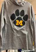 Missouri Tigers Charlie Hustle Light Weight Paw Print Fashion Hood - Grey