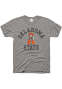 Oklahoma State Cowboys Charlie Hustle Textbook Fashion T Shirt - Grey