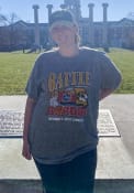 Kansas Jayhawks Charlie Hustle Battle For The Border T Shirt - Grey