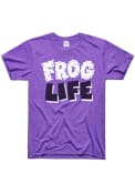 TCU Horned Frogs Charlie Hustle Tourney Frog Life Fashion T Shirt - Purple