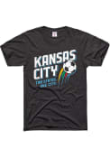 Sporting Kansas City Charlie Hustle Two States Fashion T Shirt - Charcoal