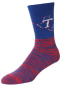 Texas Rangers Mens Blue Block Crew Socks