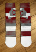 Cleveland Indians Mens Red Color Camo Crew Socks