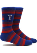 Texas Rangers Mens Blue Steps Crew Socks
