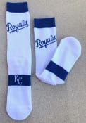 Kansas City Royals Mens White Uniform Crew Socks