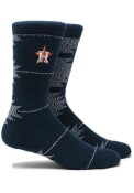Houston Astros Geo Crew Socks - Navy Blue