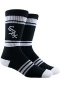 Chicago White Sox Mens White Stripe Crew Socks