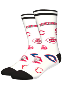 Cincinnati Reds Mix Crew Socks - White