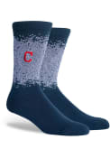Cleveland Indians Dual Crew Socks - Navy Blue