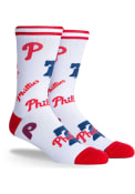 Philadelphia Phillies Mix Crew Socks - White