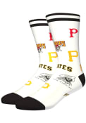 Pittsburgh Pirates Mix Crew Socks - White
