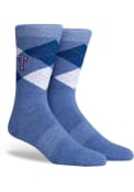 Texas Rangers Mens Blue Argyle Argyle Socks
