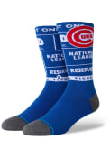 Chicago Cubs Stance Ticket Stub Crew Socks - White