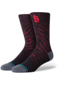 St Louis Cardinals Stance Mesh Crew Socks - Red