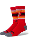 Kansas City Chiefs Stance Backfield Crew Socks - Red