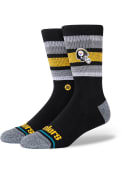 Pittsburgh Steelers Stance Backfield Crew Socks - Black