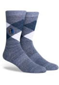 Dallas Mavericks Team Color Argyle Socks - Navy Blue