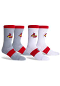 St Louis Cardinals Home Away 2Pk Crew Socks - Red