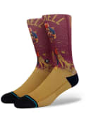 Cleveland Cavaliers Stance Scratched Player Crew Socks - Maroon