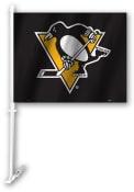 Pittsburgh Penguins 11x14 Car Flag - Black