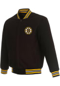 Boston Bruins Reversible Wool Heavyweight Jacket - Black
