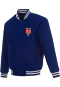 New York Mets Reversible Wool Heavyweight Jacket - Blue