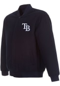 Tampa Bay Rays Reversible Wool Heavyweight Jacket - Navy Blue