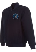 Minnesota Timberwolves Reversible Wool Heavyweight Jacket - Navy Blue